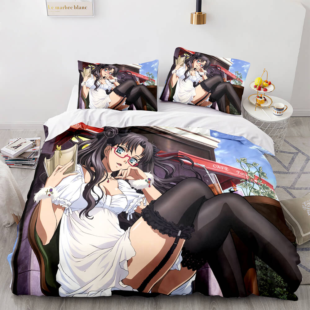 2026 NEW Fate stay night Tohsaka Rin Bedding Set Quilt Covers Without Filler