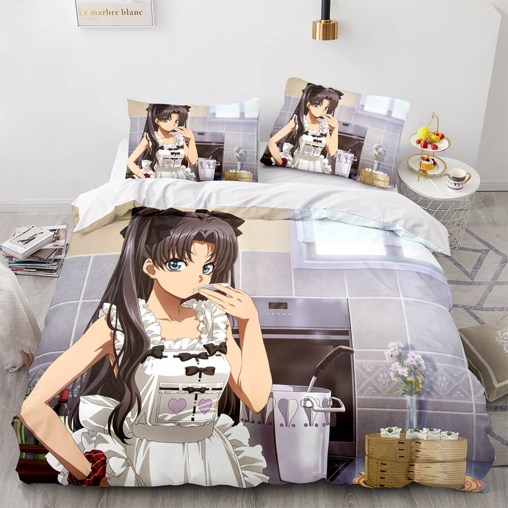 2026 NEW Fate stay night Tohsaka Rin Bedding Set Quilt Covers Without Filler