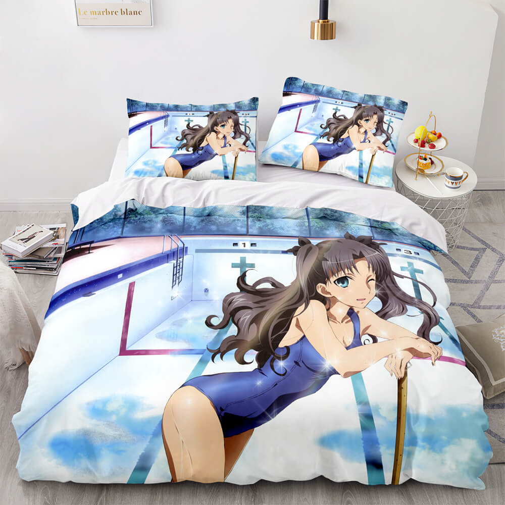 2026 NEW Fate stay night Tohsaka Rin Bedding Set Quilt Covers Without Filler