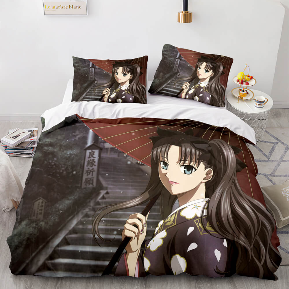 2026 NEW Fate stay night Tohsaka Rin Bedding Set Quilt Covers Without Filler