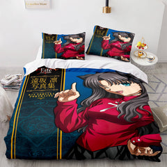 2024 NEW Fate stay night Tohsaka Rin Bedding Set Quilt Covers Without Filler