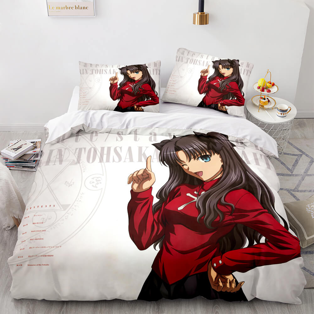 2026 NEW Fate stay night Tohsaka Rin Bedding Set Quilt Covers Without Filler