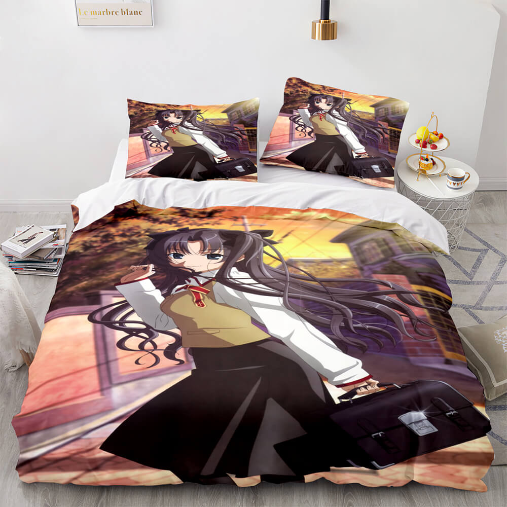 2026 NEW Fate stay night Tohsaka Rin Bedding Set Quilt Covers Without Filler