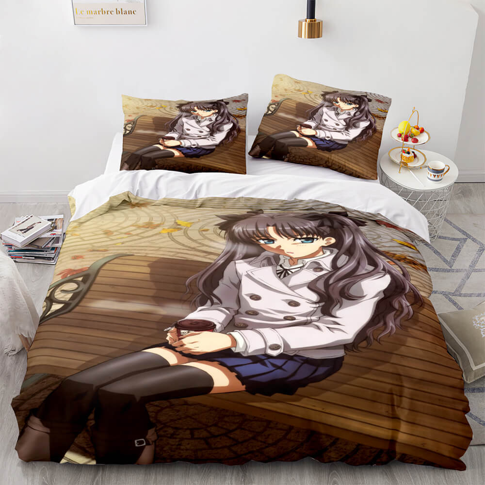 2026 NEW Fate stay night Tohsaka Rin Bedding Set Quilt Covers Without Filler