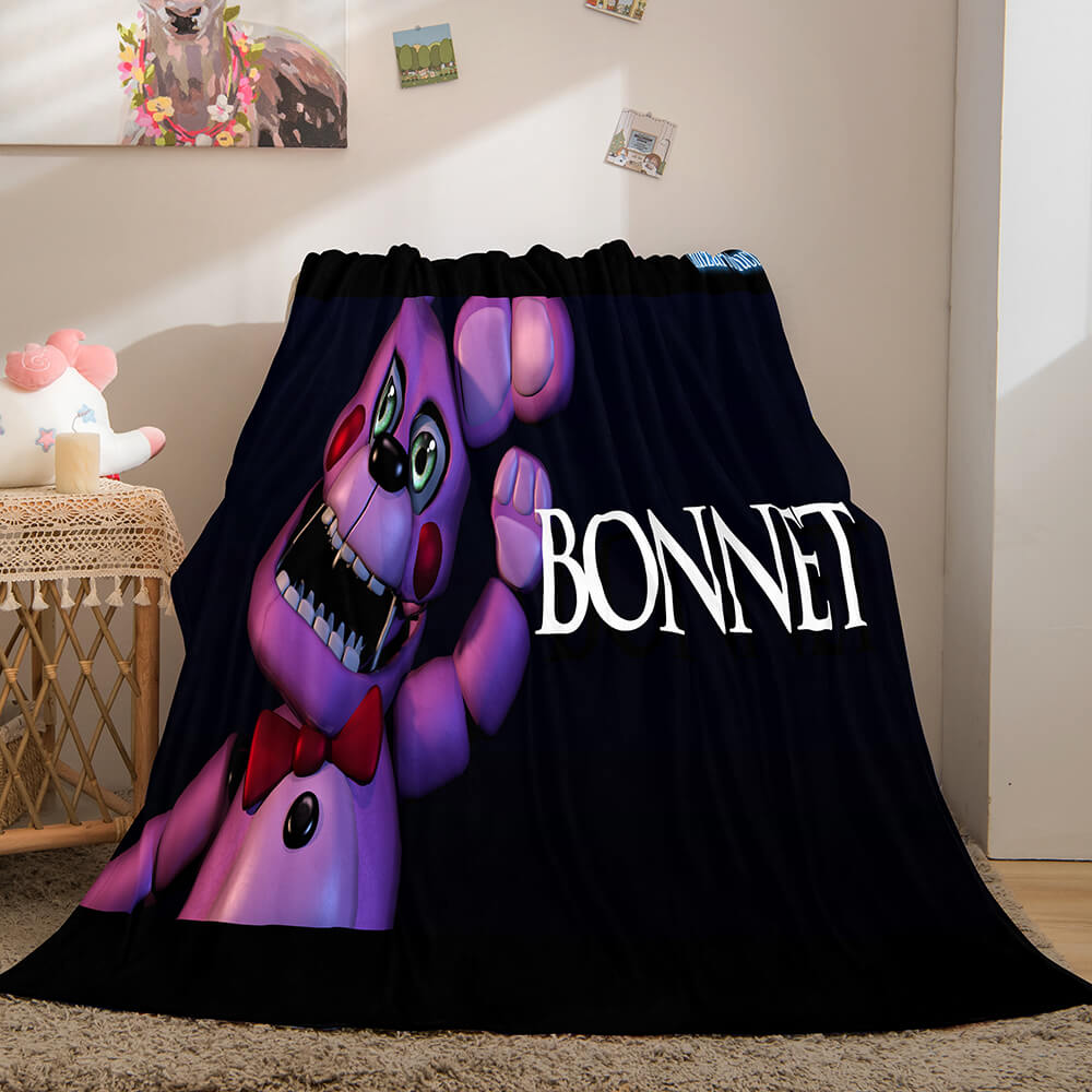 2024 NEW Five Nights at Freddy's Flannel Caroset Throw Cosplay Blanket