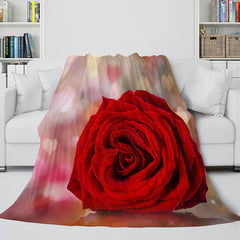 2024 NEW Flower Flannel Fleece Throw Cosplay Blanket