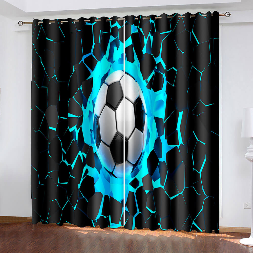 2024 NEW Football Curtains Blackout Window Drapes