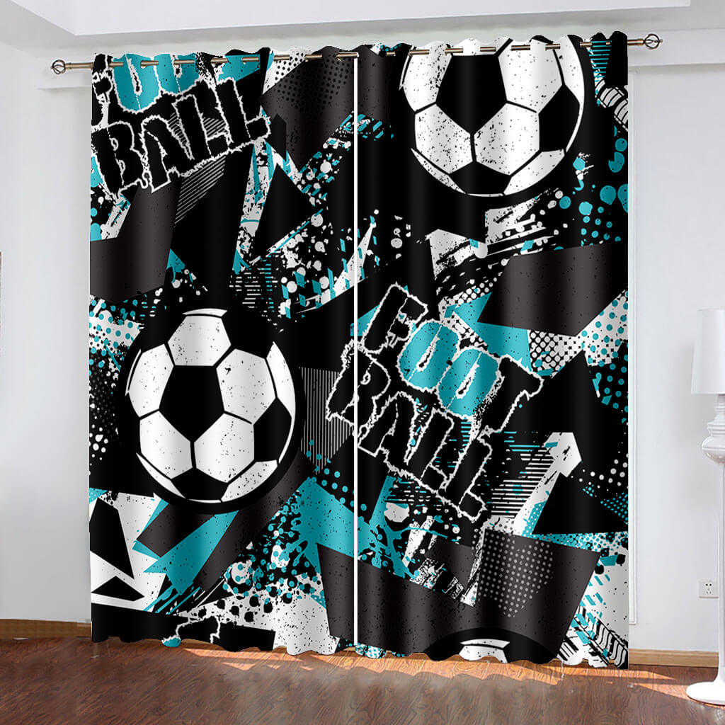 2024 NEW Football Curtains Blackout Window Drapes