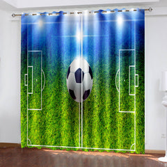 2024 NEW Football Soccer Curtains Blackout Window Drapes