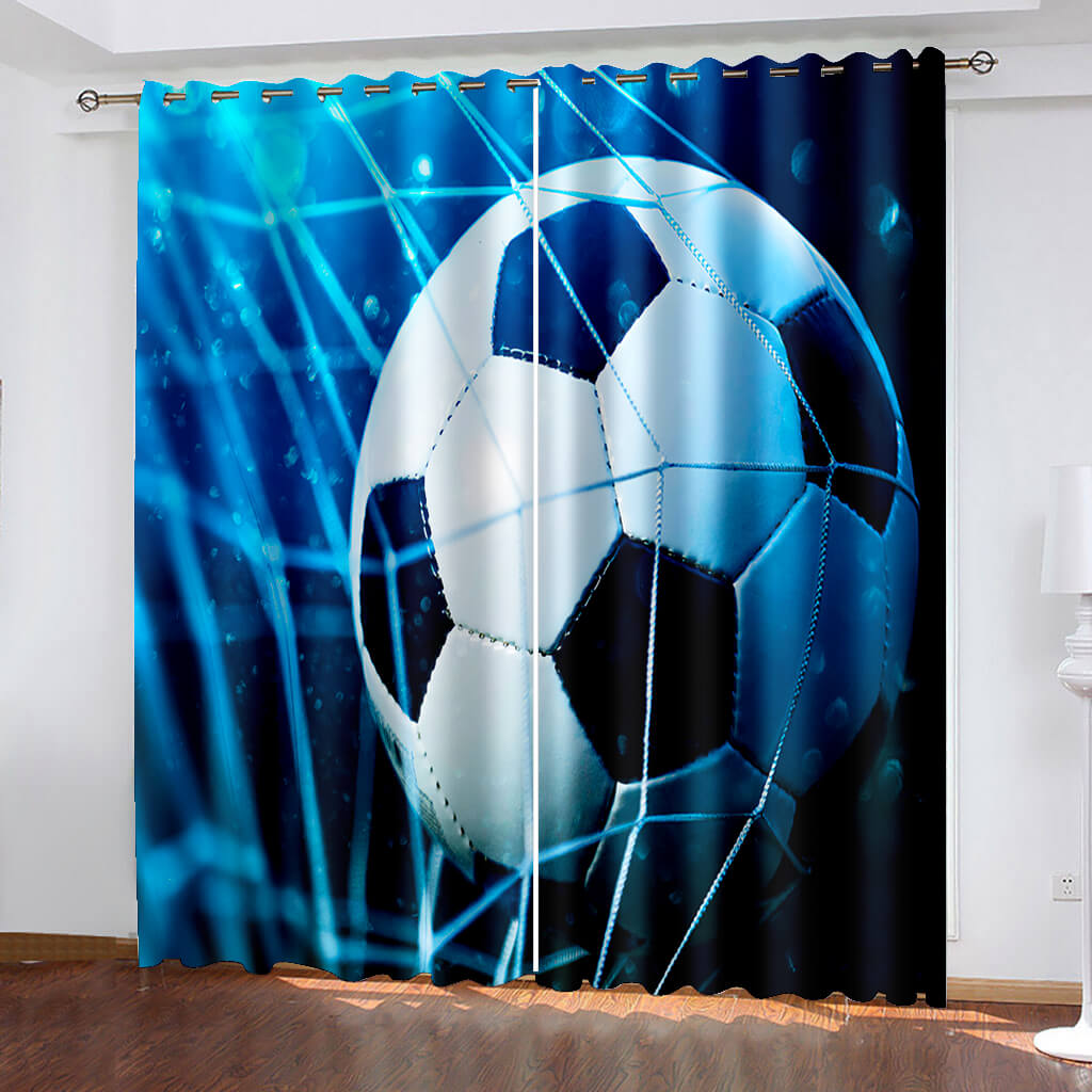 2024 NEW Football Soccer Curtains Blackout Window Drapes