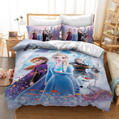 2024 NEW Frozen 2 Elsa Anna Bedding Set Quilt Cover Without Filler