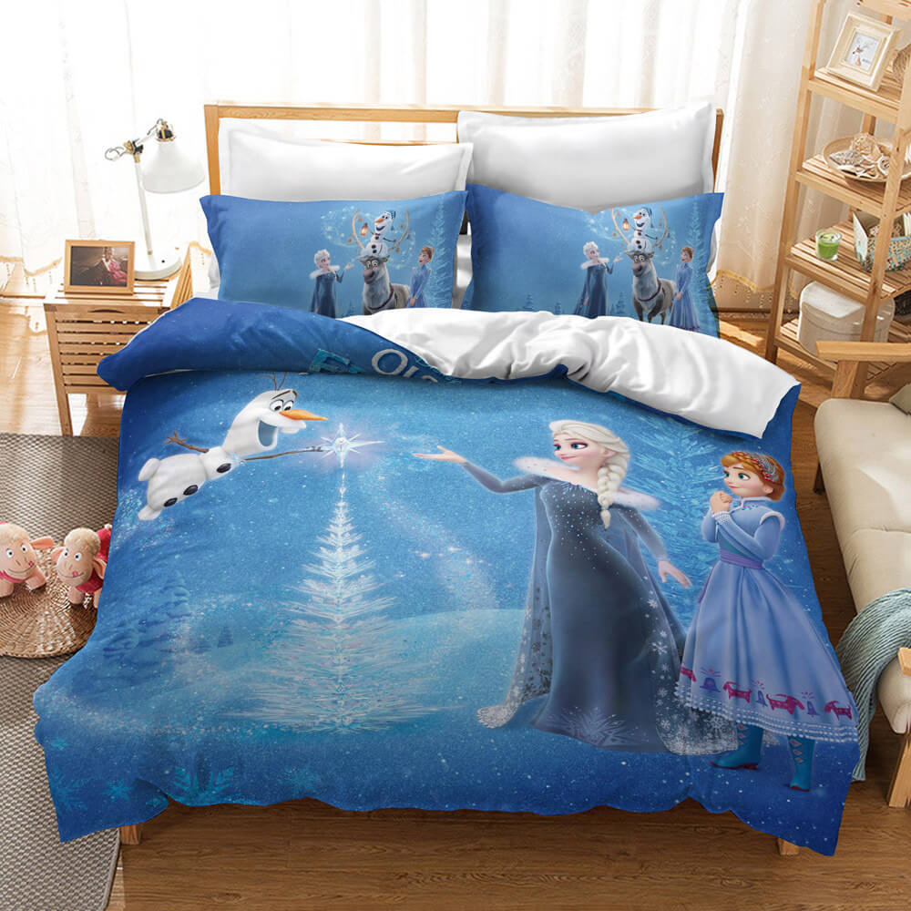 2024 NEW Frozen 2 Elsa Anna Bedding Set Quilt Cover Without Filler