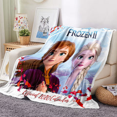 2024 NEW Frozen Blanket Flannel Throw Room Decoration