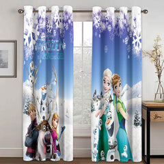 2024 NEW Frozen Curtains Blackout Window Treatments Drapes for Room Decoration