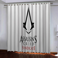 2024 NEW Game Assassin's Creed Pattern Curtains Blackout Window Drapes