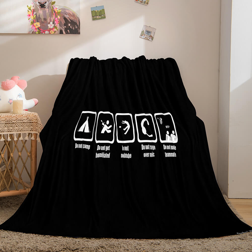 2024 NEW Gamer Cosplay Flannel Blanket Throw