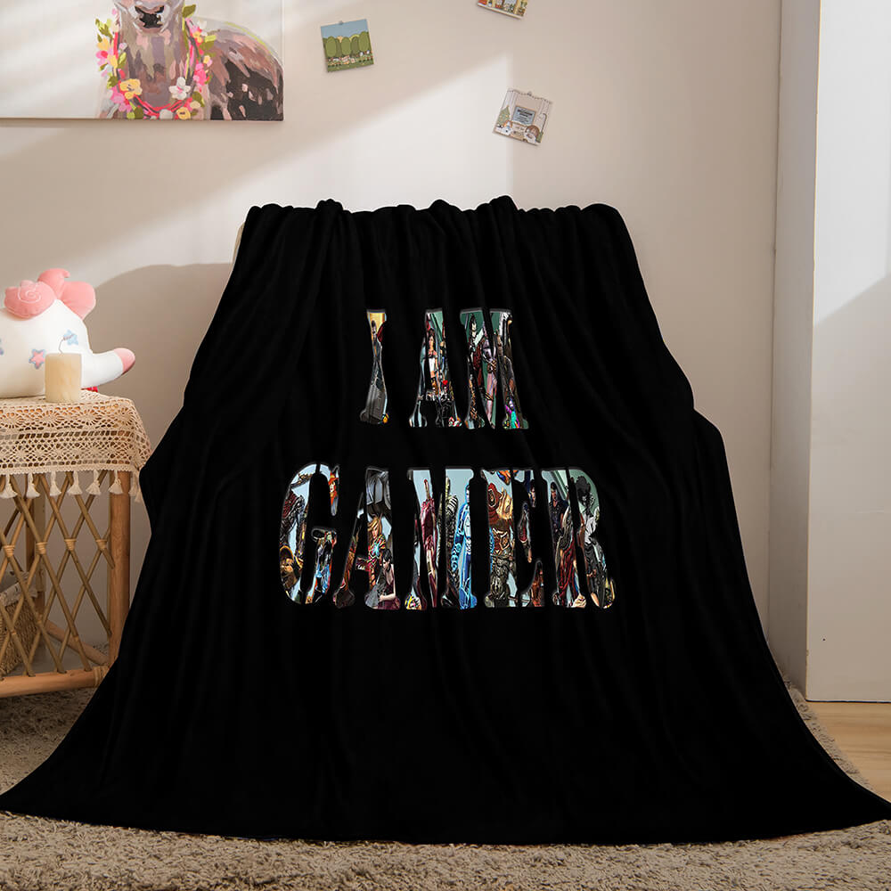 2024 NEW Gamer Cosplay Flannel Blanket Throw