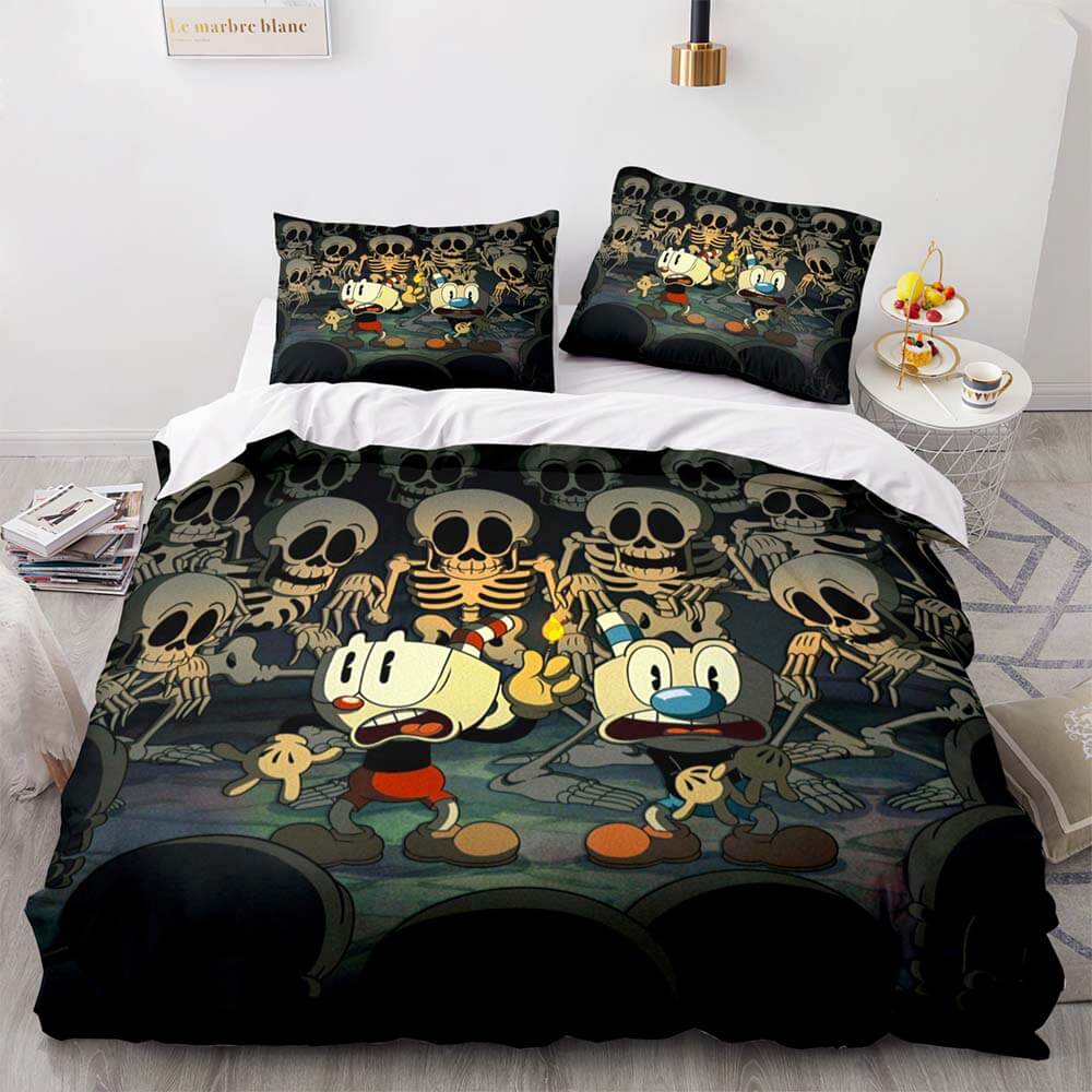 2024 NEW Game Cuphead Bedding Set Quilt Duvet Cover Bedding Sets