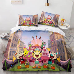 2024 NEW Game Cuphead Bedding Set Quilt Duvet Cover Bedding Sets