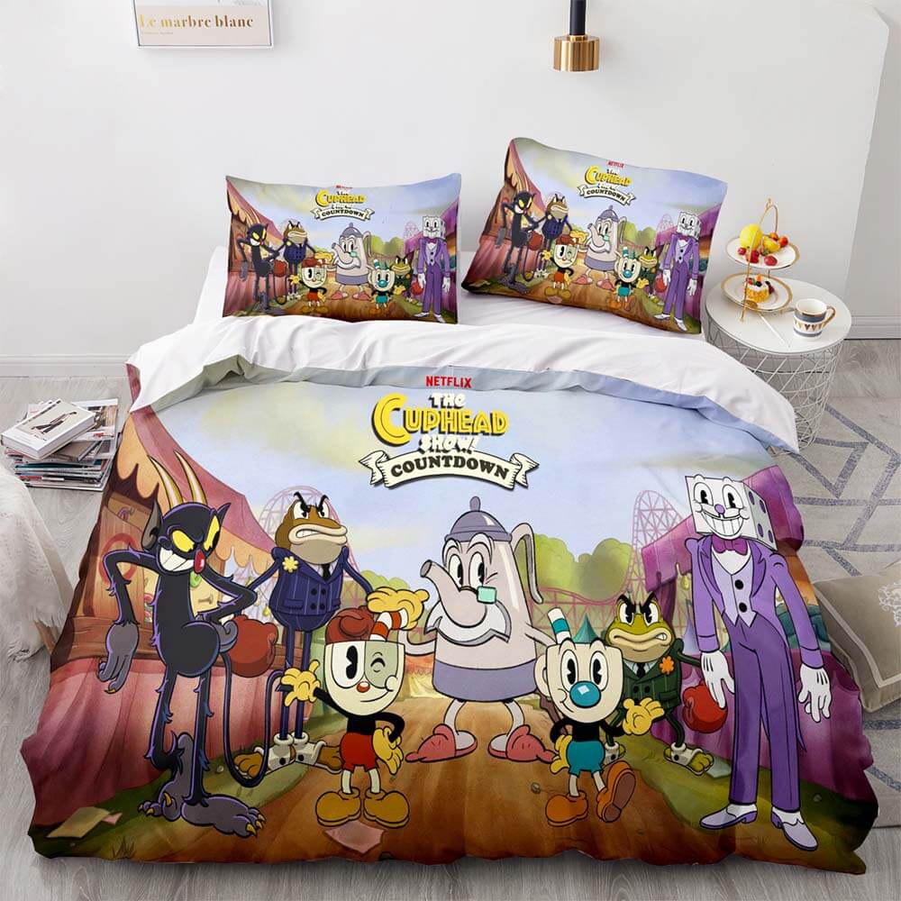 2024 NEW Game Cuphead Bedding Set Quilt Duvet Cover Bedding Sets