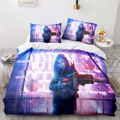 2024 NEW Game Cyberpunk 2077 Bedding Set Cosplay Quilt Covers Without Filler