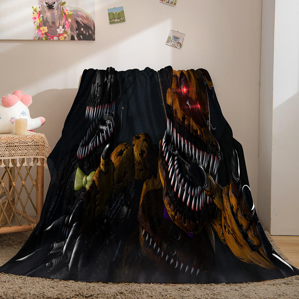 2024 NEW Game Five Nights at Freddy's Cosplay Blanket Flannel Caroset Throw