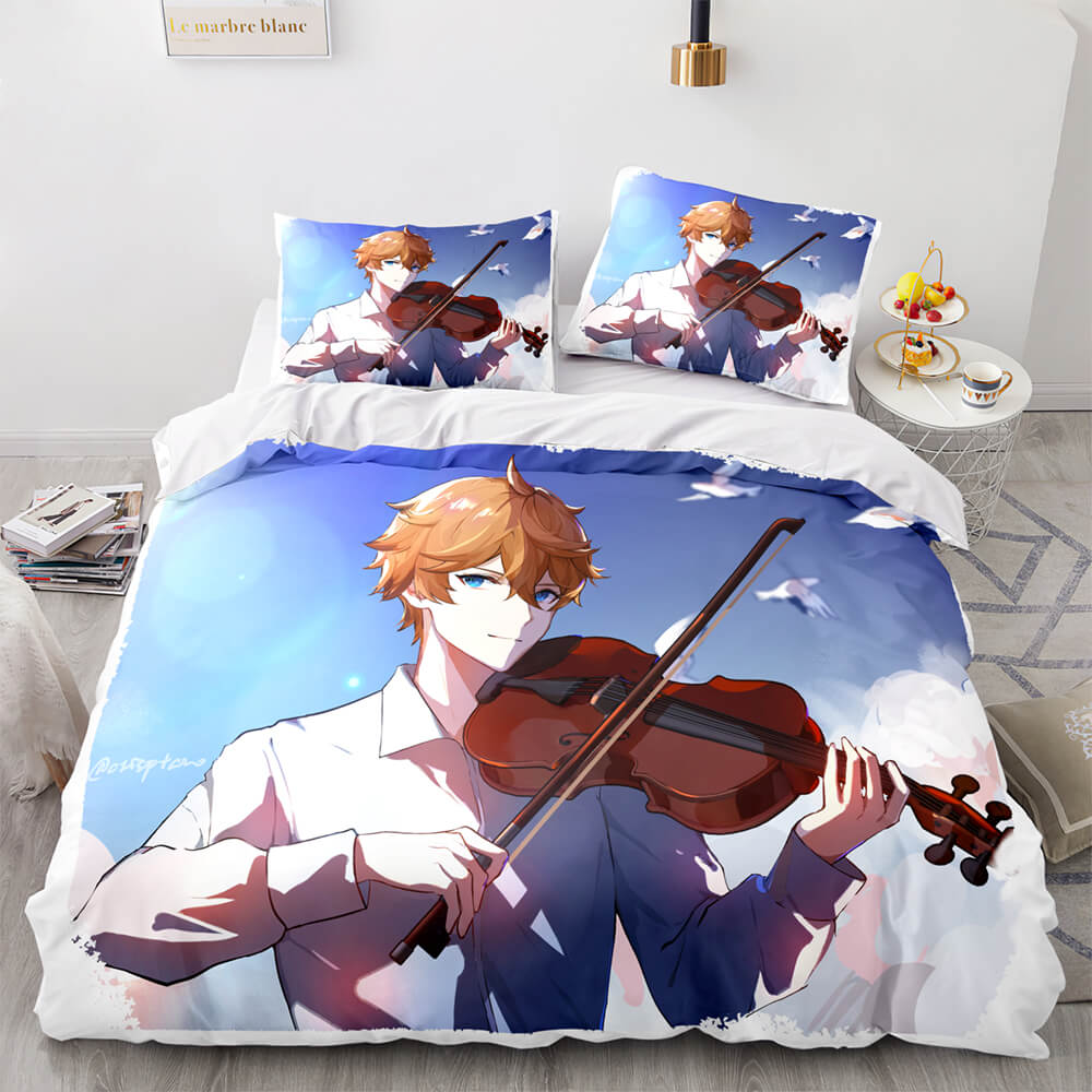 2026 NEW Game Genshin Impact Bedding Set Quilt Cover