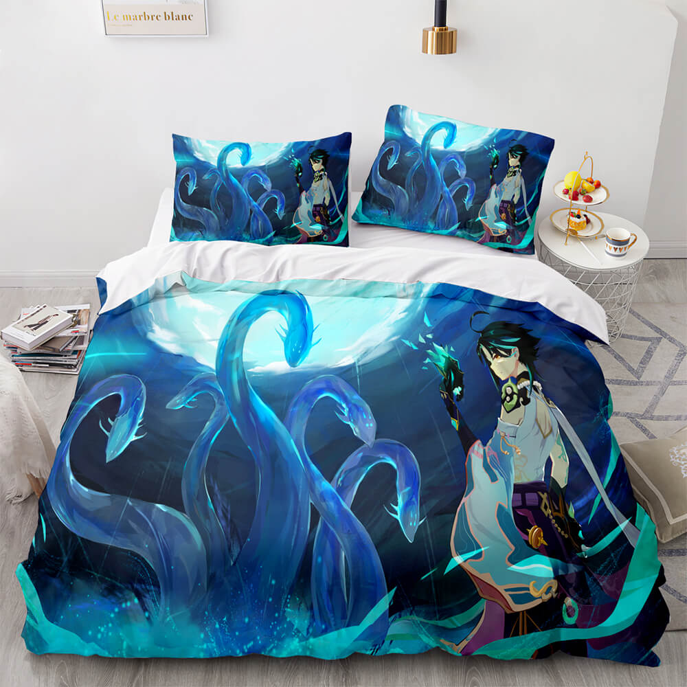 2026 NEW Game Genshin Impact Bedding Set Quilt Cover
