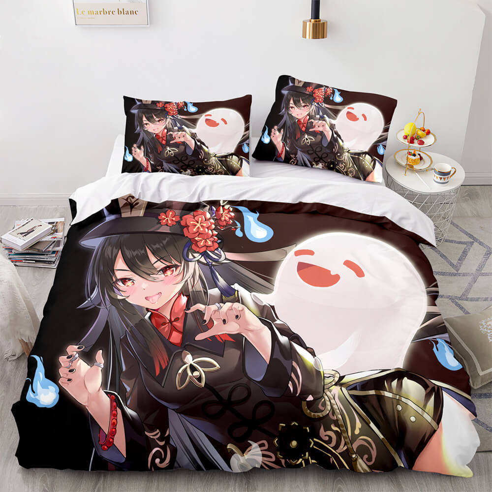 2026 NEW Game Genshin Impact Bedding Set Quilt Cover