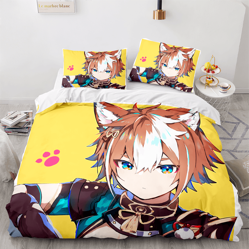 2026 NEW Game Genshin Impact Bedding Set Quilt Cover