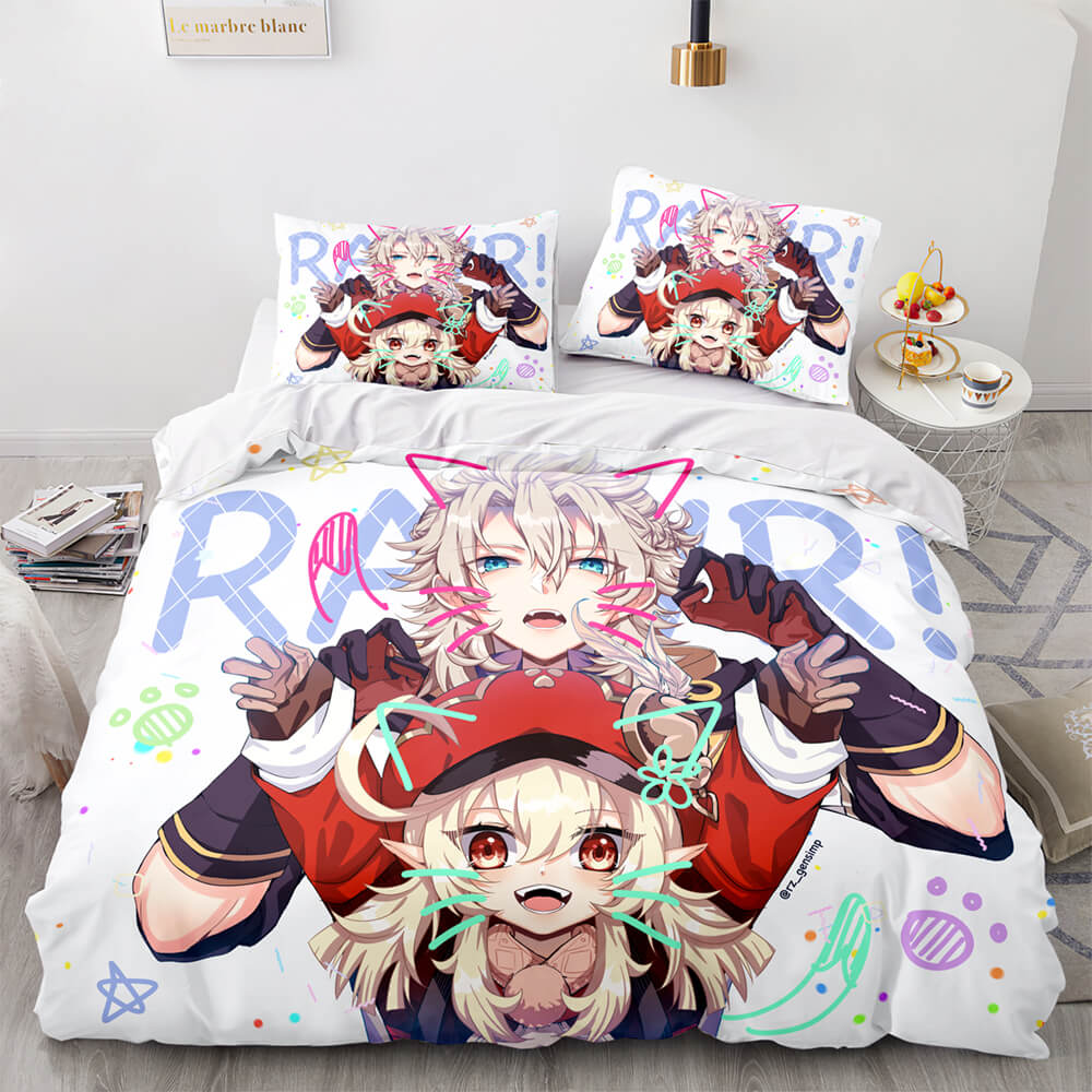 2026 NEW Game Genshin Impact Bedding Set Quilt Cover