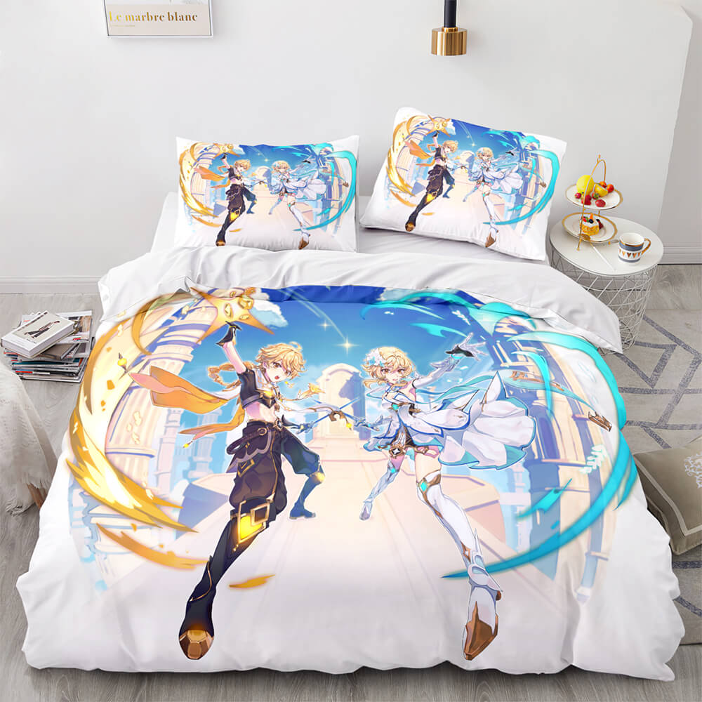 2026 NEW Game Genshin Impact Bedding Set Quilt Cover