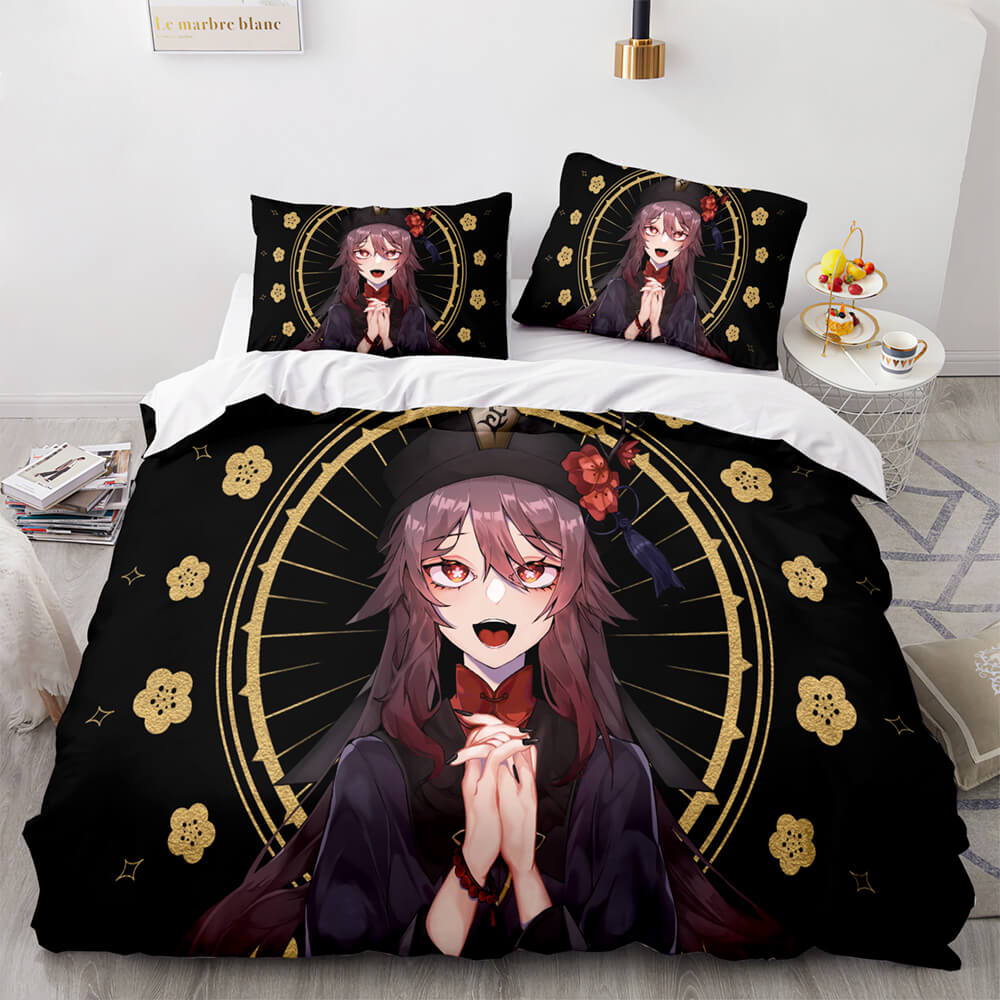 2026 NEW Game Genshin Impact Bedding Set Quilt Cover