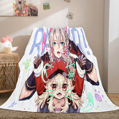 2025 NEW Game Genshin Impact Flannel Caroset Throw Cosplay Blanket