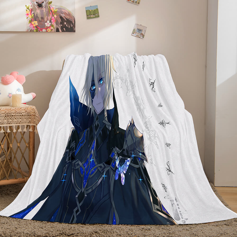 2025 NEW Game Genshin Impact Flannel Caroset Throw Cosplay Blanket
