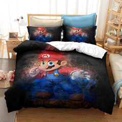 2024 NEW Game Super Mario Bedding Set Quilt Cover Without Filler