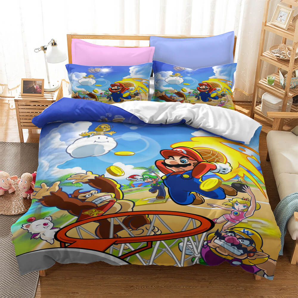2024 NEW Game Super Mario Bedding Set Quilt Cover Without Filler