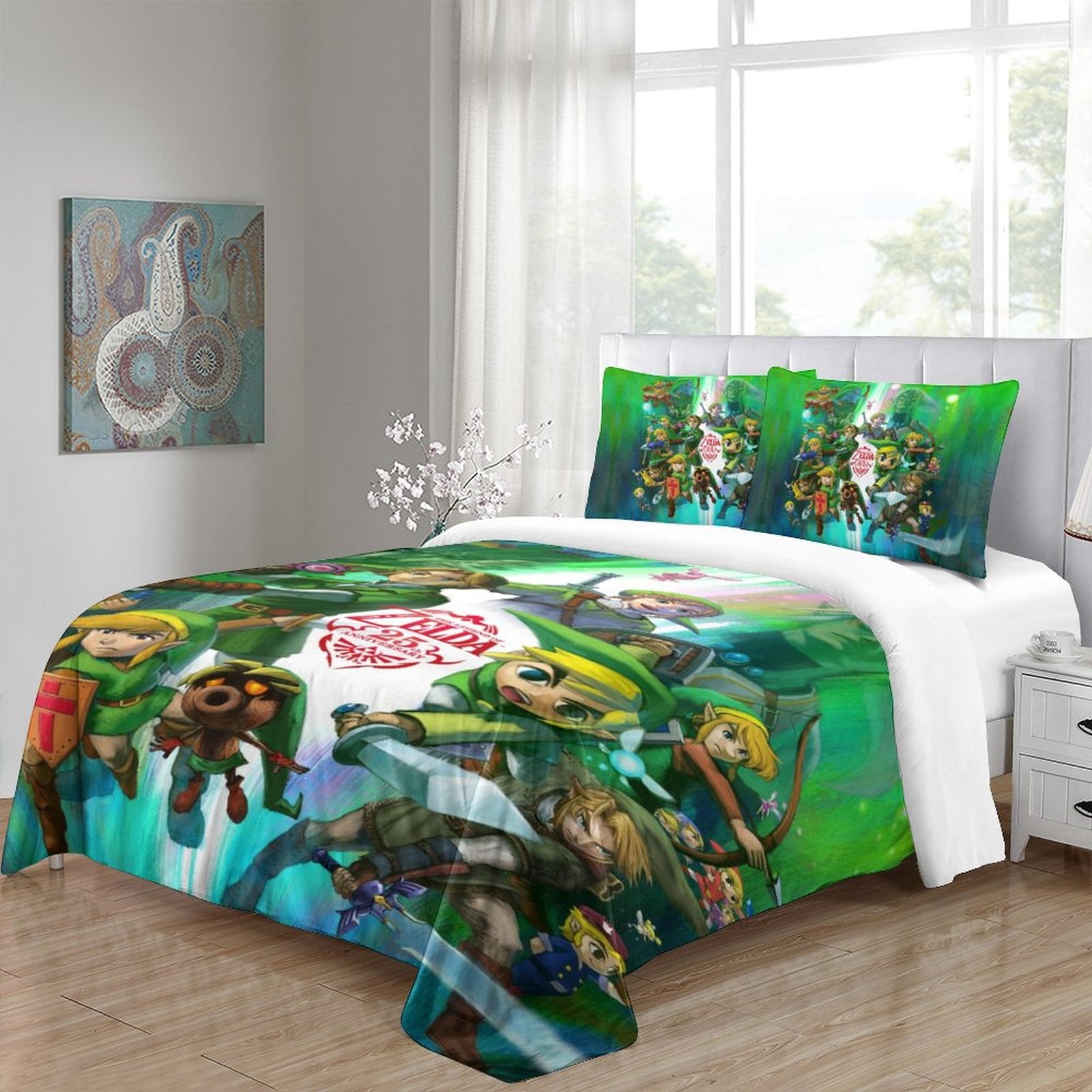 2025 NEW Game The Legend of Zelda Bedding Set Pattern Quilt Duvet Cover Without Filler