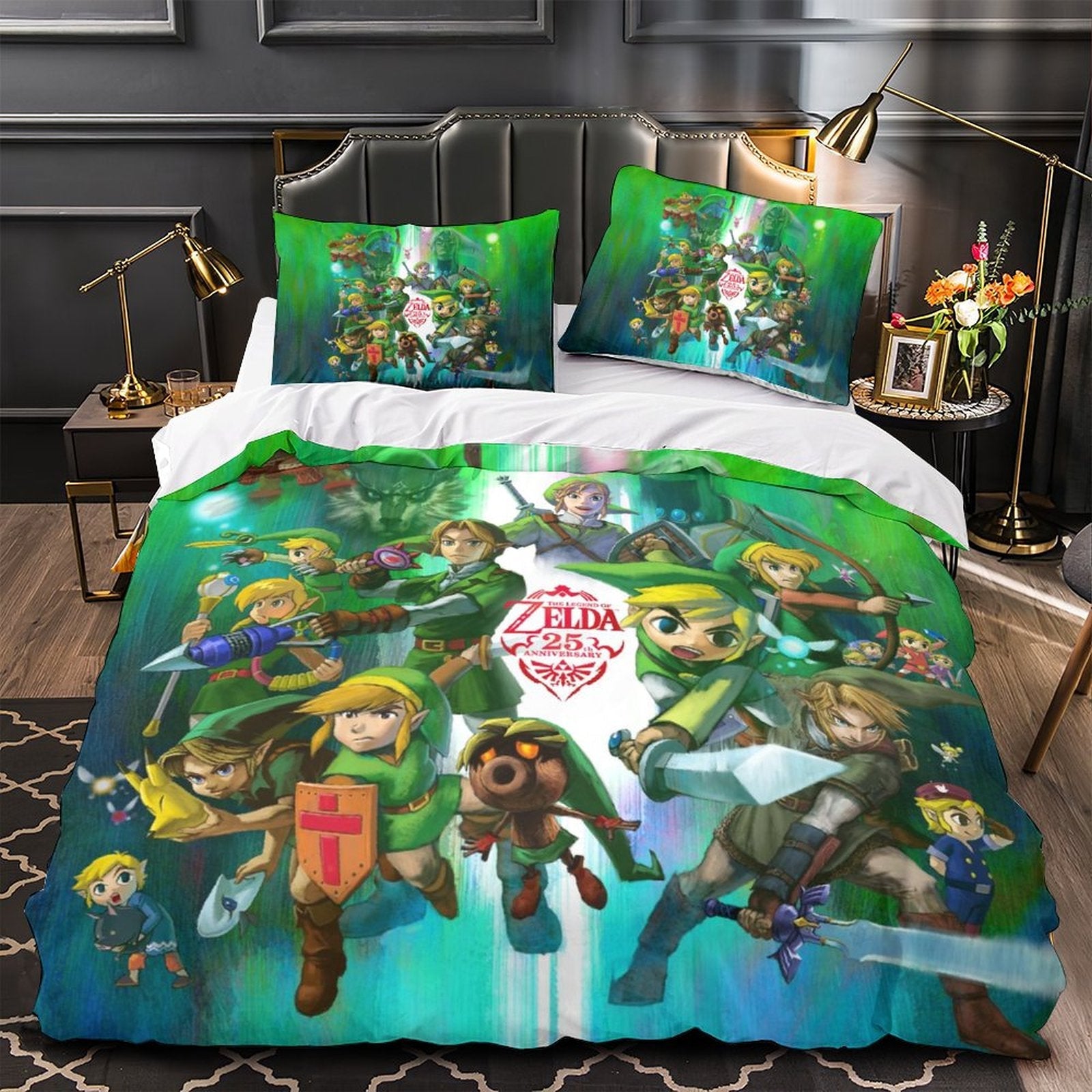 2025 NEW Game The Legend of Zelda Bedding Set Pattern Quilt Duvet Cover Without Filler