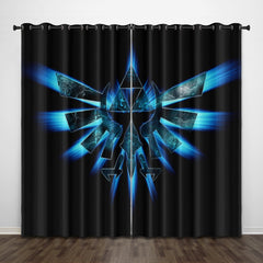 2024 NEW Game The Legend of Zelda Curtains Pattern Blackout Window Drapes