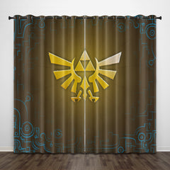 2024 NEW Game The Legend of Zelda Curtains Pattern Blackout Window Drapes