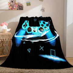 2024 NEW Gamepad Flannel Blanket Fleece Throw Blanket Wrap Nap Bedding Sets