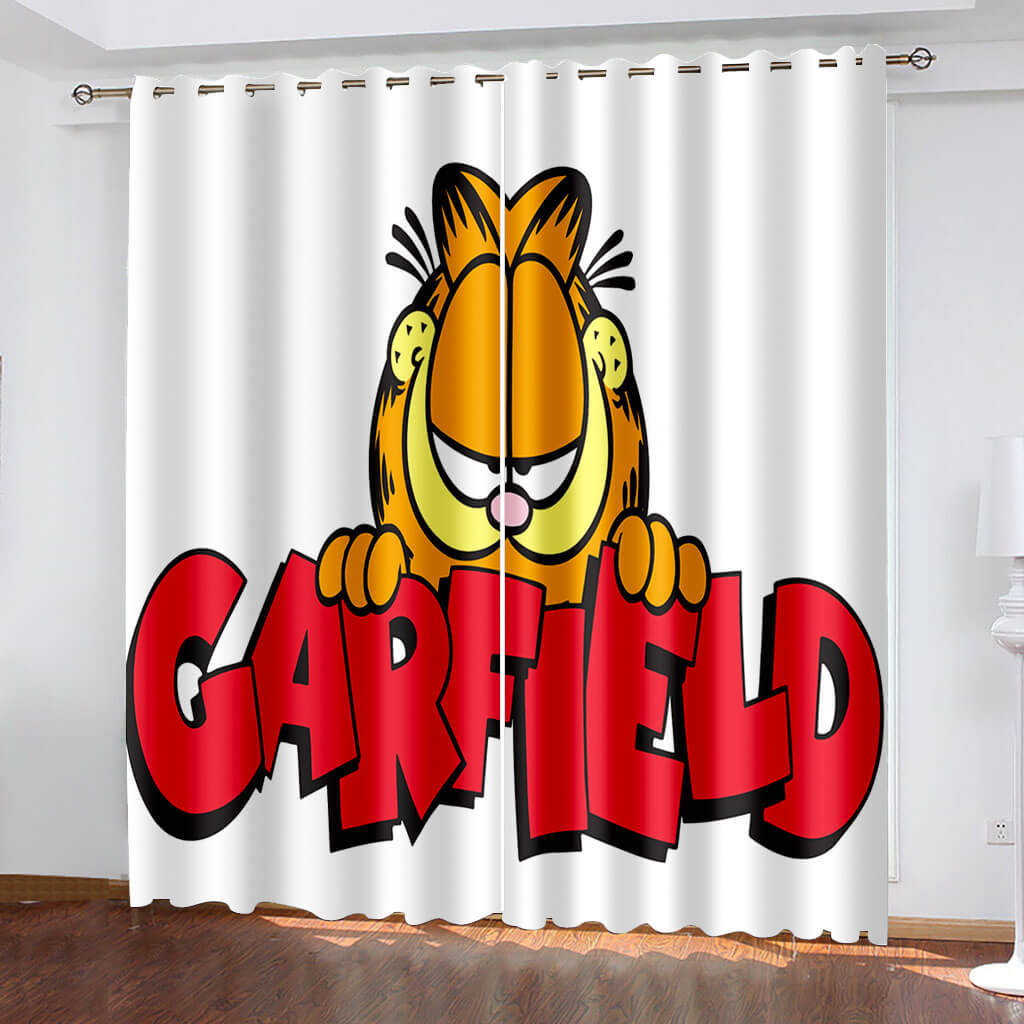 2024 NEW Garfield Curtains Blackout Window Treatments Drapes for Room Decoration