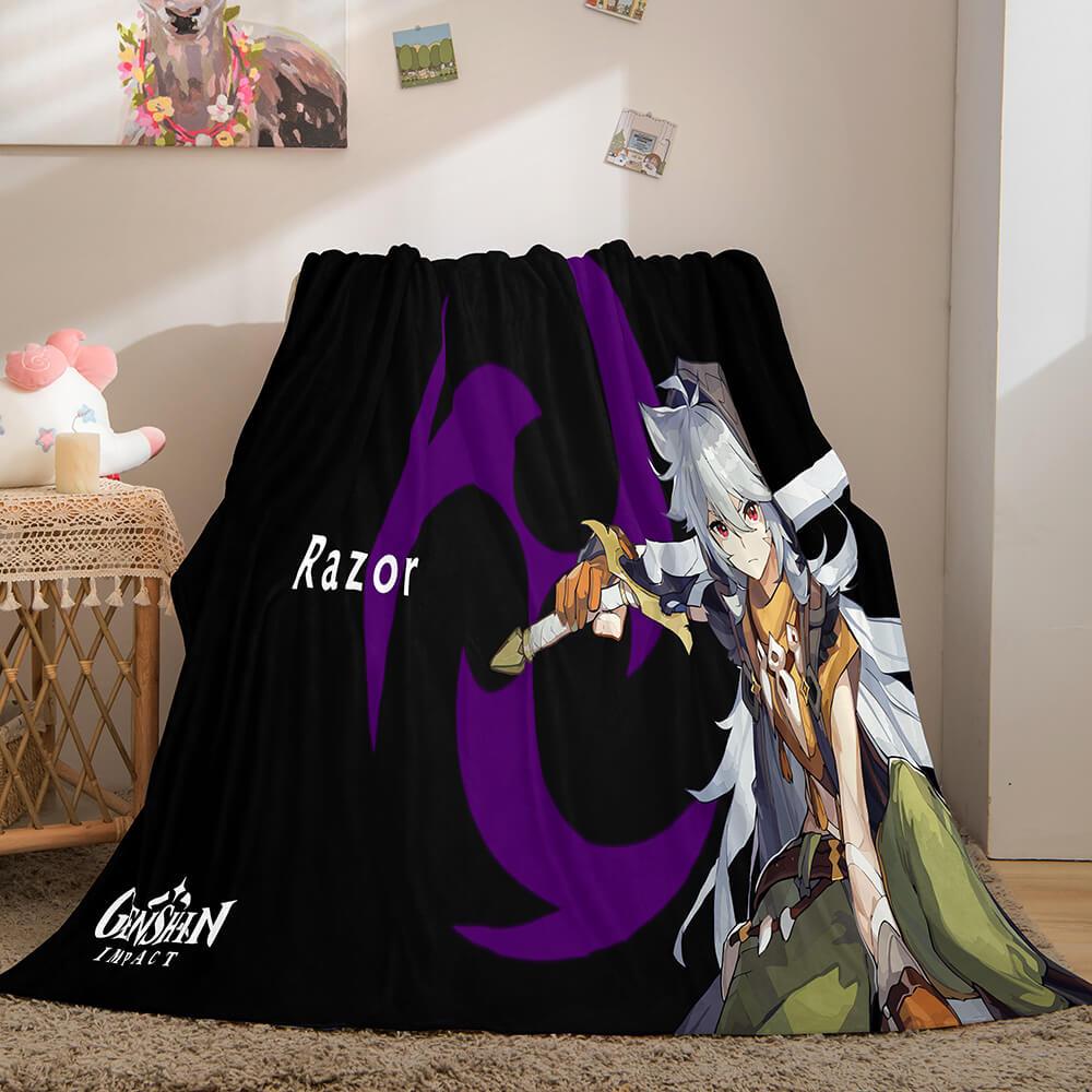 2025 NEW Genshin Impact Flannel Fleece Blanket