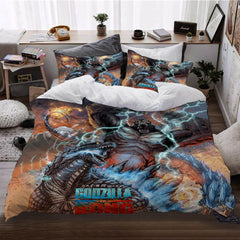 2025 NEW Godzilla vs Kong Pattern Bedding Set Quilt Cover Without Filler