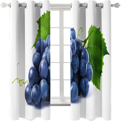 2024 NEW Grapes Curtains Blackout Window Treatments Drapes for Room Decoration