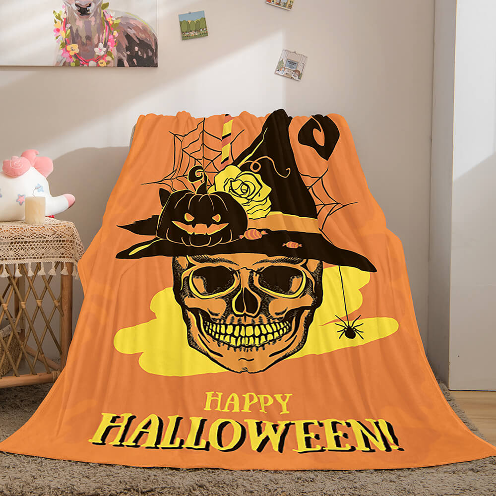 2024 NEW Halloween Castle Flannel Fleece Throw Cosplay Blanket