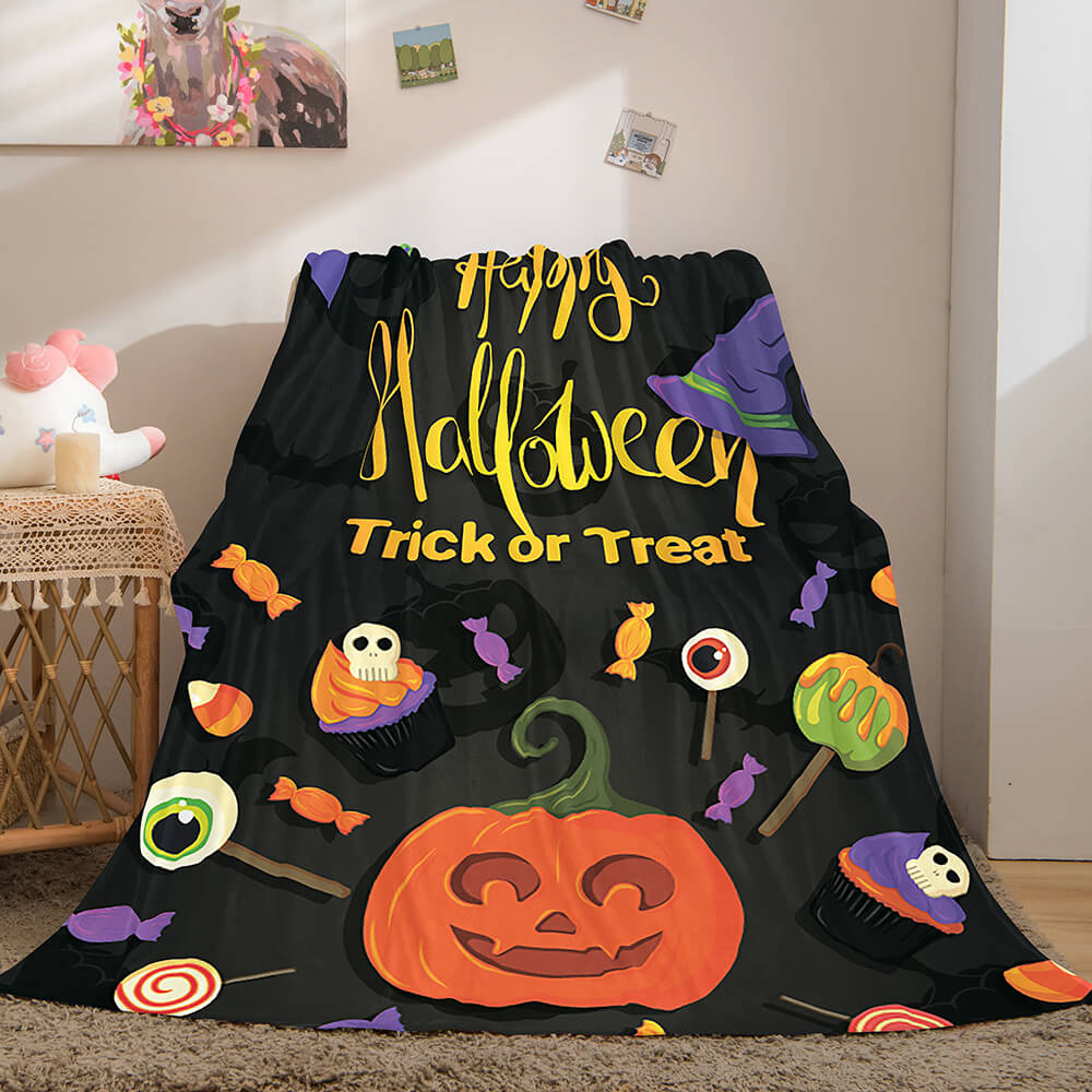 2024 NEW Halloween Castle Flannel Fleece Throw Cosplay Blanket