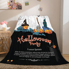 2024 NEW Halloween Castle Flannel Fleece Throw Cosplay Blanket