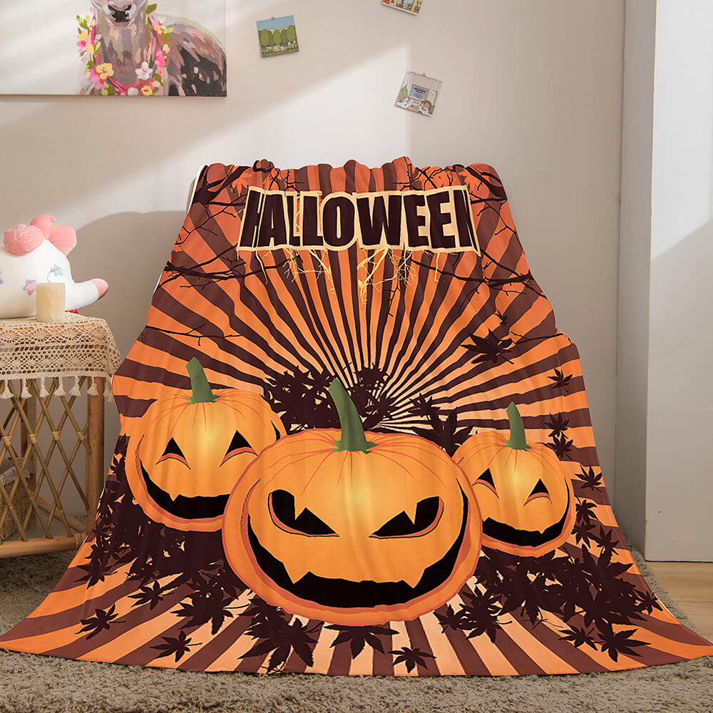 2024 NEW Halloween Castle Flannel Fleece Throw Cosplay Blanket